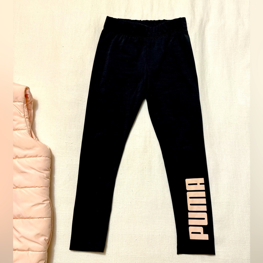 Puma | Set of Puff Vest and Athletic Leggings | Size XS 5/6 - Picture 4 of 7